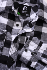 Camasa In Carouri Long Sleeve White/Black Checkered Copii Brandit - Versatilitate Zilnica
