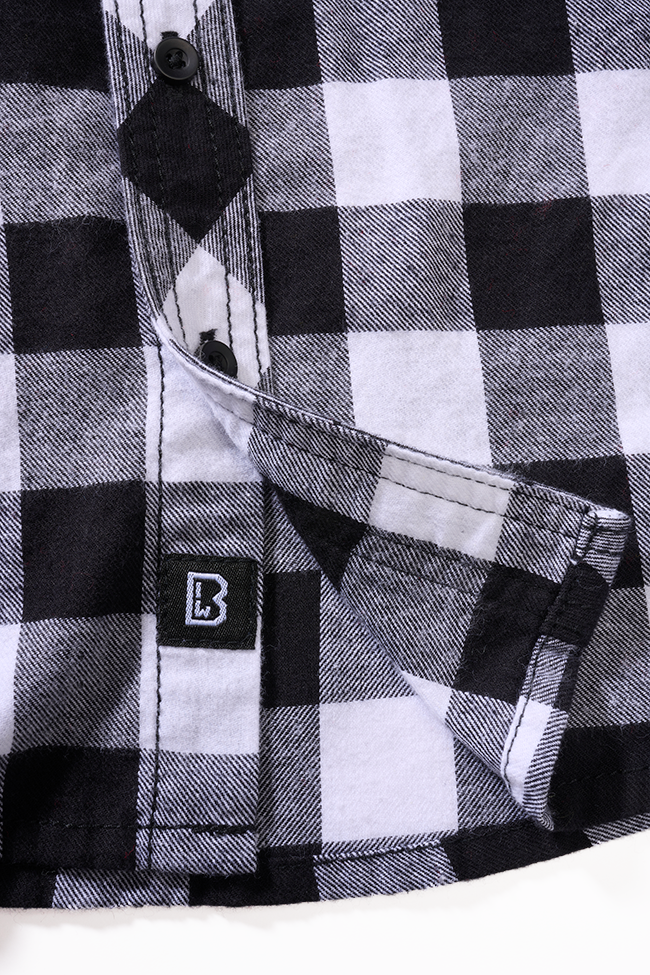 Camasa In Carouri Long Sleeve White/Black Checkered Copii Brandit - Versatilitate Zilnica