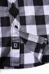 Camasa In Carouri Long Sleeve White/Black Checkered Copii Brandit - Versatilitate Zilnica