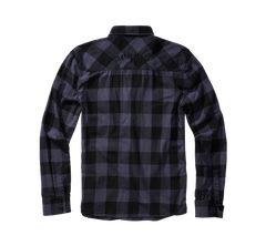 Camasa In Carouri Motörhead Long Sleeve Black/Grey Gingham Brandit - Stil Rebel Autentic