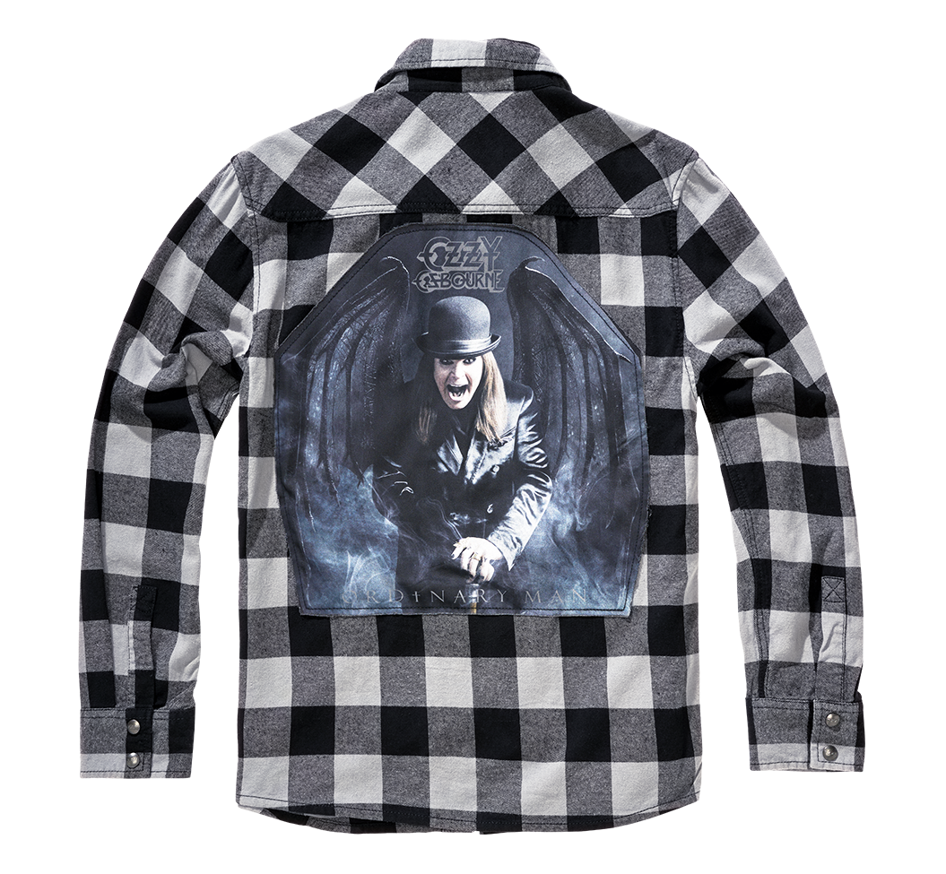 Camasa In Carouri Ozzy Long Sleeve Black/Charcoal Checkered Brandit - Stil Durabil