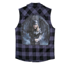 Camasa In Carouri Ozzy Sleeveless Black/Grey Checkered Brandit - Libertate in Miscare