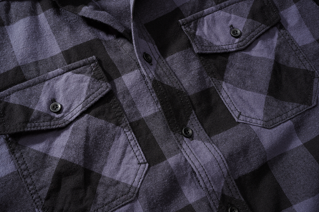 Camasa In Carouri Short Sleeve Black/Grey Gingham Brandit - Confort Lejer