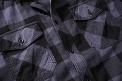 Camasa In Carouri Short Sleeve Black/Grey Gingham Brandit - Confort Lejer