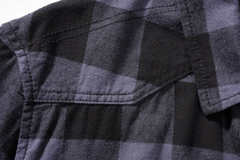 Camasa In Carouri Short Sleeve Black/Grey Gingham Brandit - Confort Lejer