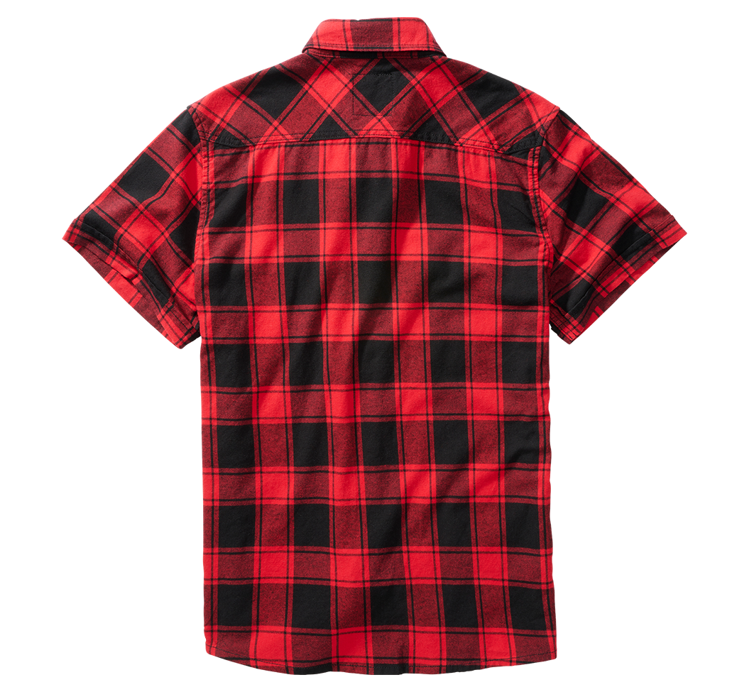 Camasa In Carouri Short Sleeve Red/Black Checkered Brandit - Confort Zilnic