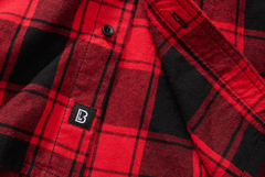 Camasa In Carouri Short Sleeve Red/Black Checkered Brandit - Confort Zilnic