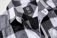 Camasa In Carouri Short Sleeve White/Black Checkered Brandit - Confort Zilnic