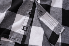 Camasa In Carouri Short Sleeve White/Black Checkered Brandit - Confort Zilnic