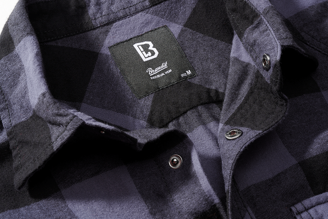 Camasa In Carouri Sleeveless Black/Grey Gingham Brandit - Stil Urban Activ