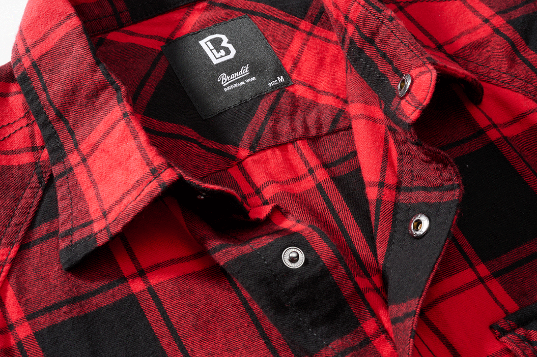 Camasa In Carouri Sleeveless Red/Black Checkered Brandit - Libertate de Miscare
