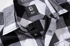 Camasa In Carouri Sleeveless White/Black Checkered Brandit - Stil Versatil Urban