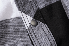 Camasa In Carouri Sleeveless White/Black Checkered Brandit - Stil Versatil Urban