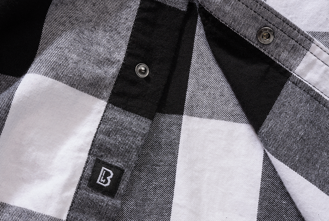 Camasa In Carouri Sleeveless White/Black Checkered Brandit - Stil Versatil Urban