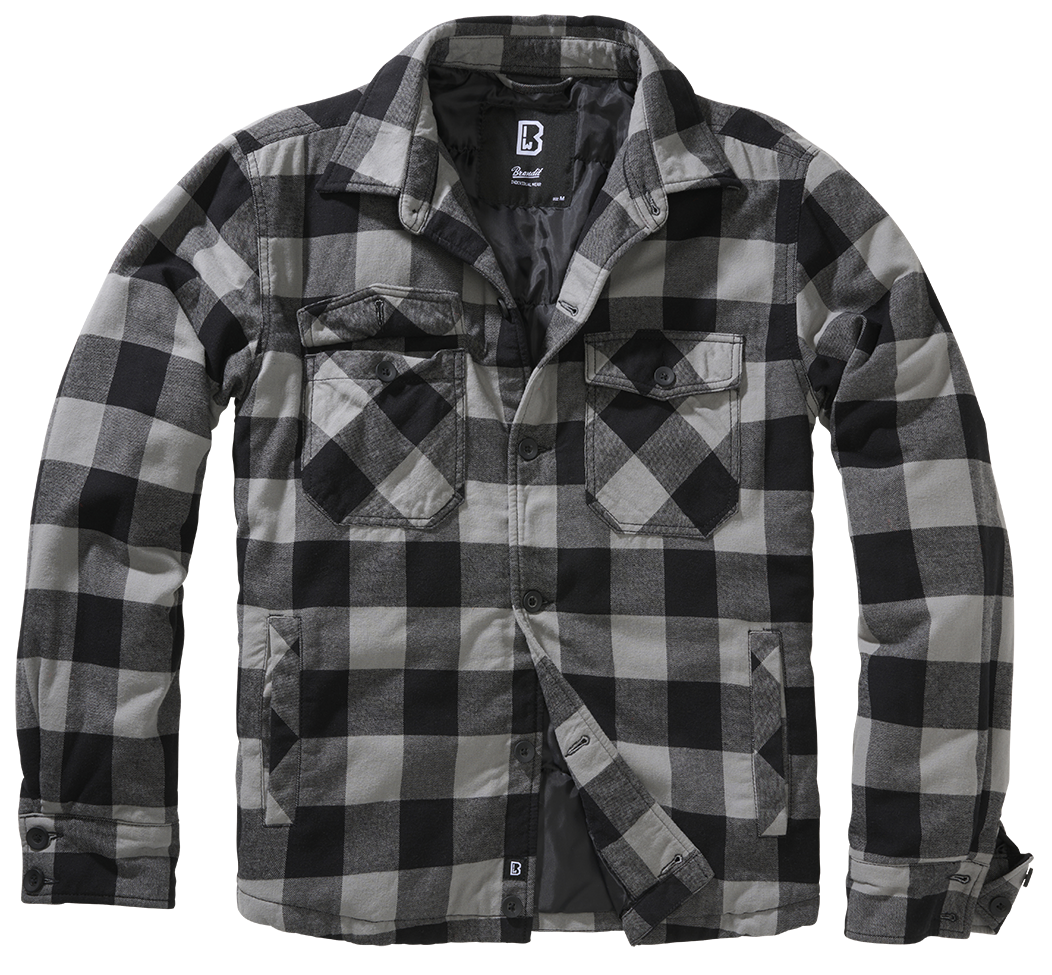 Camasa Lumber Black/Charcoal Brandit - Caldura si Stil Autentic