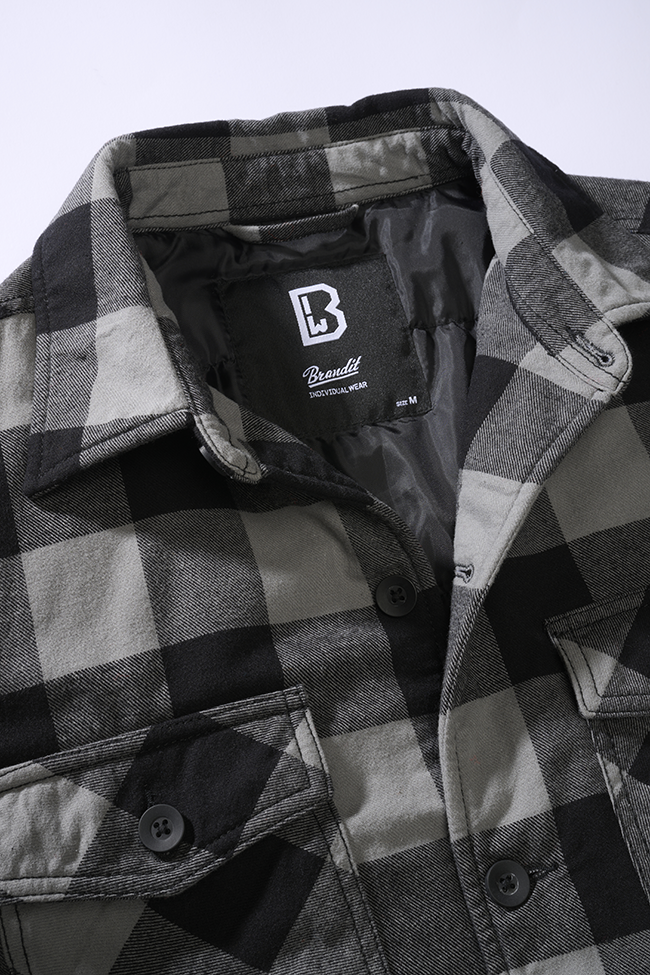 Camasa Lumber Black/Charcoal Brandit - Caldura si Stil Autentic
