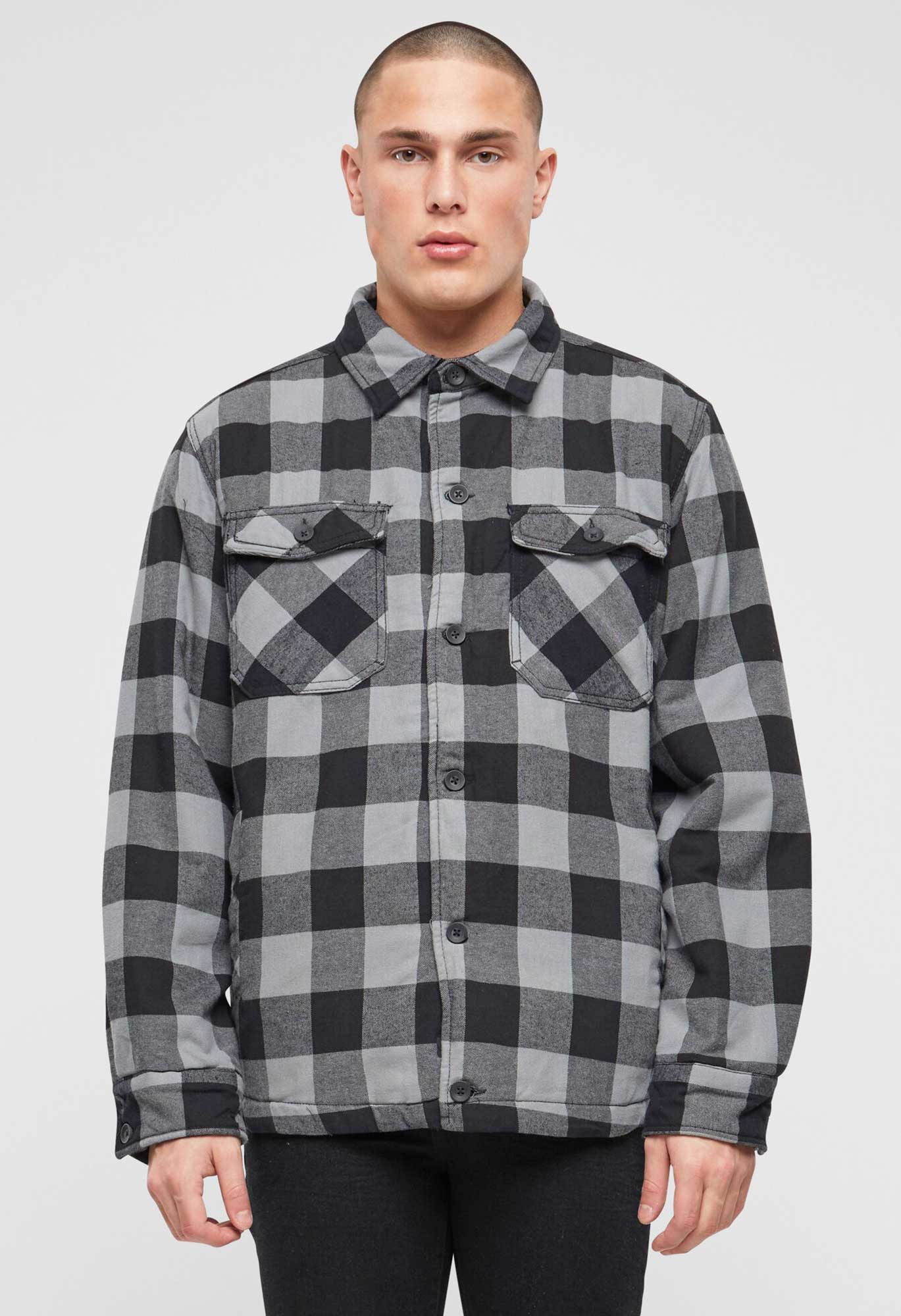 Camasa Lumber Black/Charcoal Brandit - Caldura si Stil Autentic