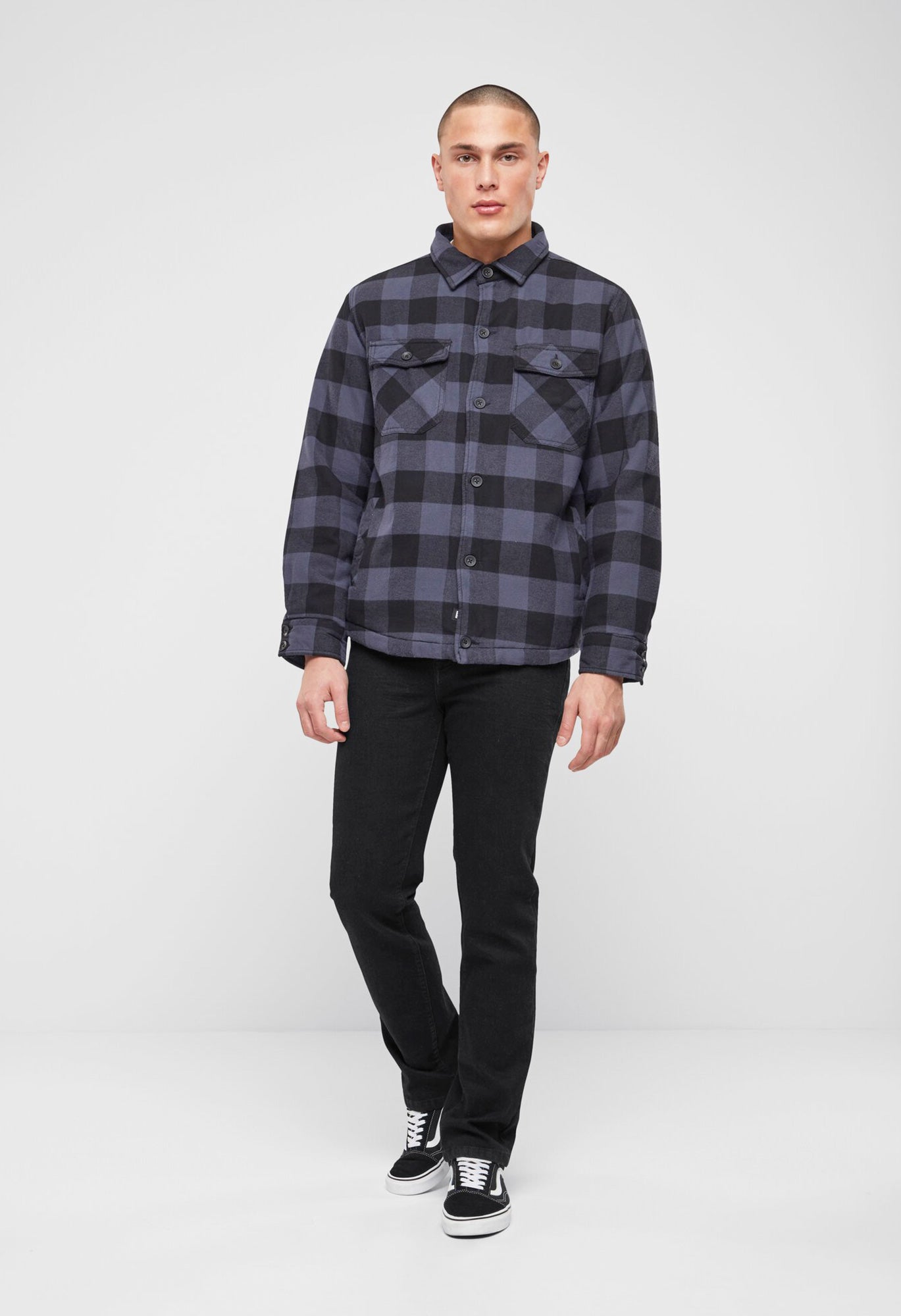 Camasa Lumber Black/Grey Checkered Brandit - Caldura si Stil Urban