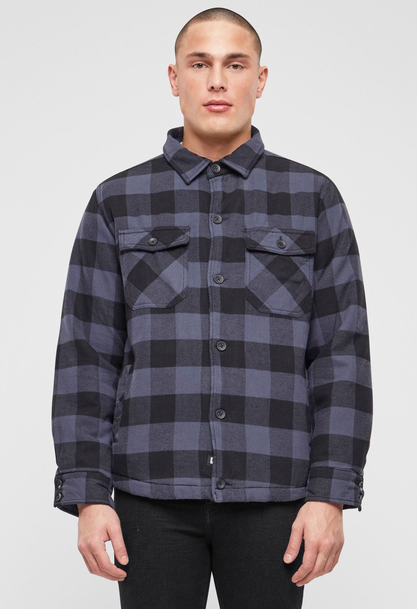 Camasa Lumber Black/Grey Checkered Brandit - Caldura si Stil Urban