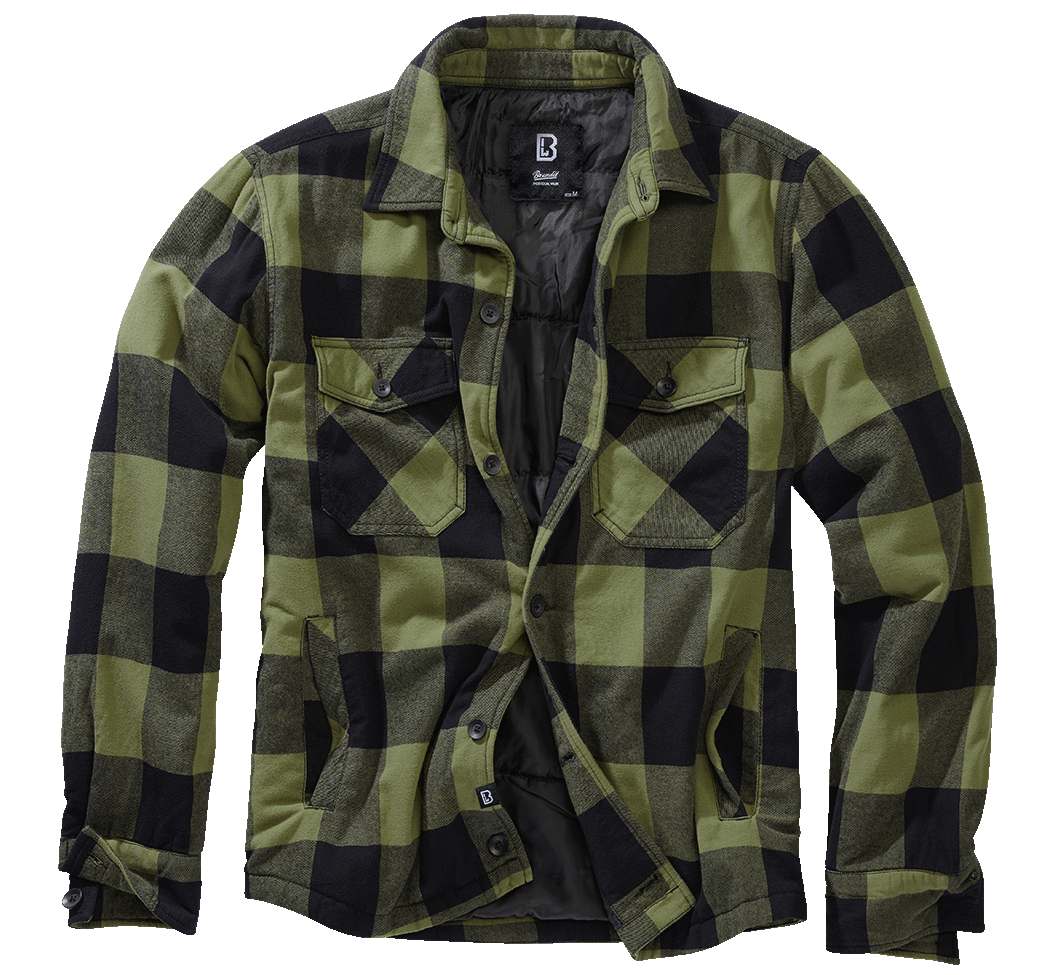 Camasa Lumber Black/Olive Gingham Brandit - Caldura si Stil Autentic