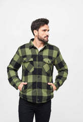 Camasa Lumber Black/Olive Gingham Brandit - Caldura si Stil Autentic