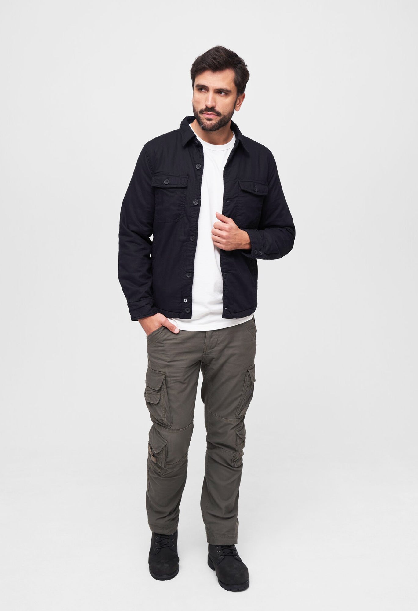 Camasa Lumber Negru Brandit - Caldura si Stil