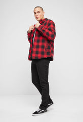 Camasa Lumber Red/Black Checkered Brandit - Căldură Durabilă