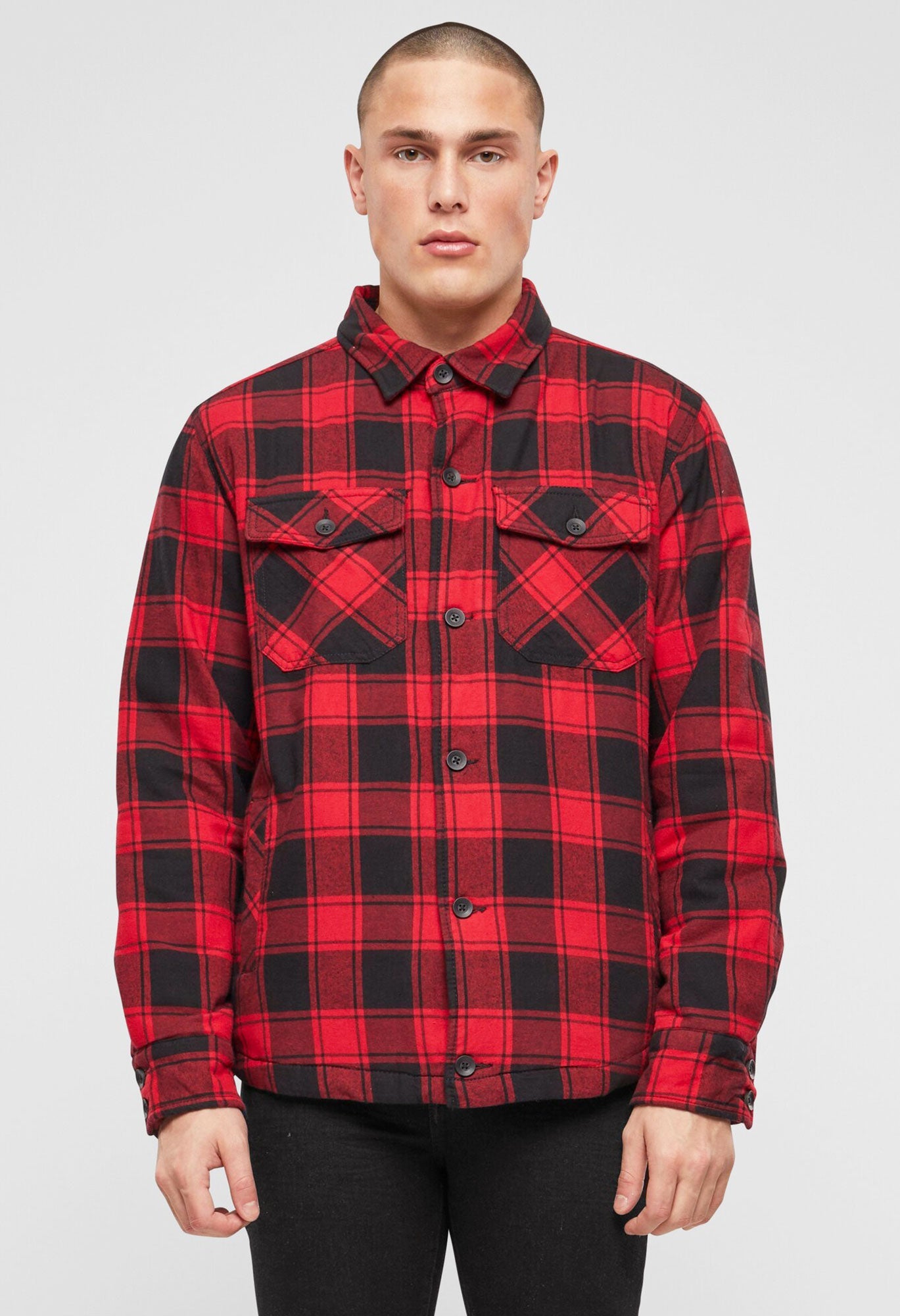 Camasa Lumber Red/Black Checkered Brandit - Căldură Durabilă