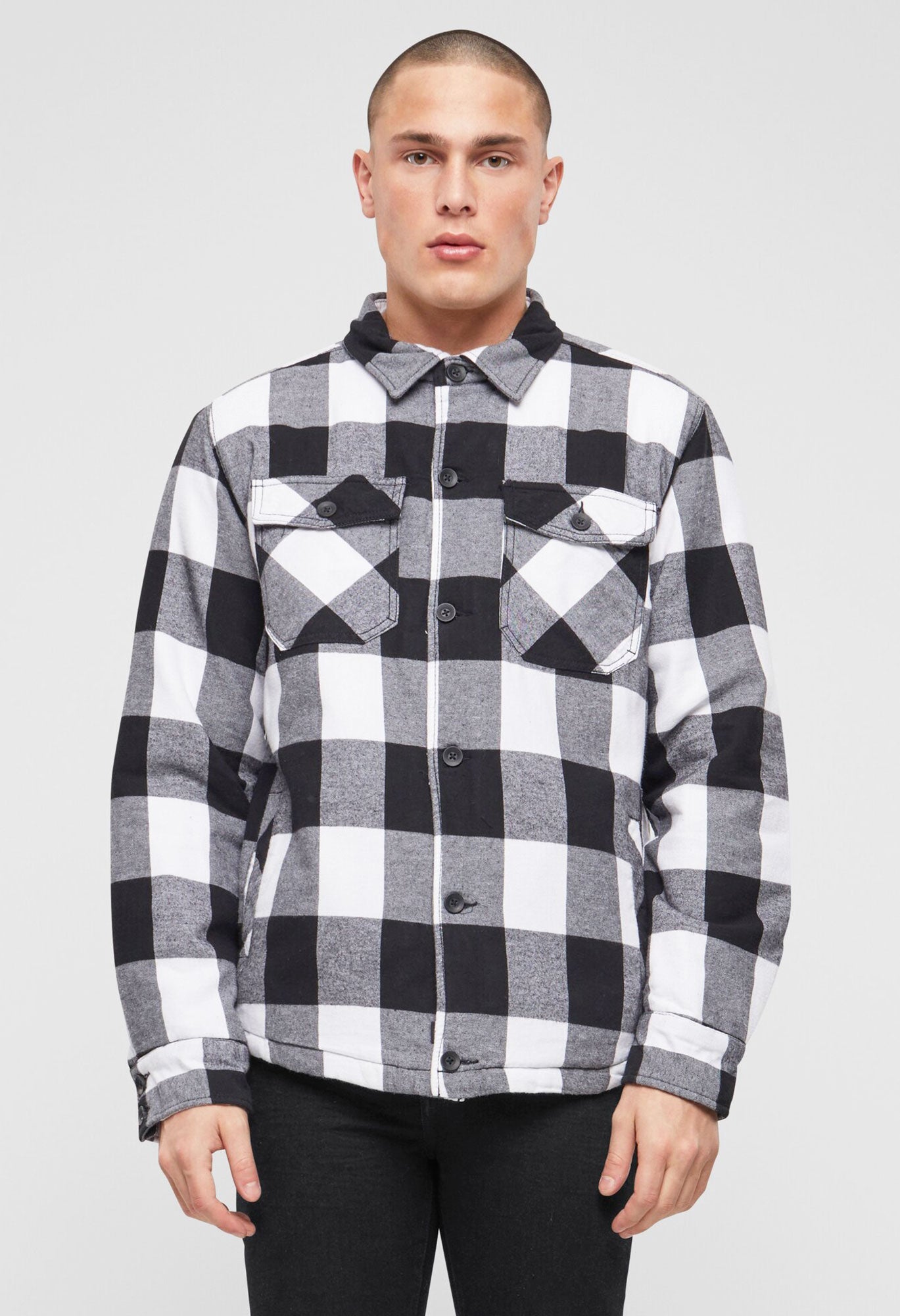 Camasa Lumber White/Black Checkered Brandit - Caldura Urbana Versatila