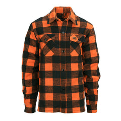 Cămașă Lumberjack Groasă Negru/Portocaliu Tactical - Căldură și Rezistență Autentică