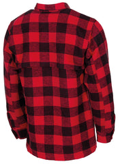 Cămașă Mânecă Lungă Flanel Carouri Roșu-Negru FoxOutdoor - Gros, Tip Jachetă