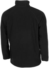 Cămașă Mânecă Lungă Troyer Microfleece Negru MFH - 200 g/m², 100% Poliester