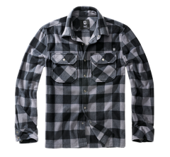 Camasa Polar Jeff Long Sleeve Black/Grey Brandit - Caldura si Mobilitate