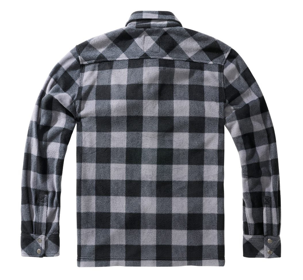 Camasa Polar Jeff Long Sleeve Black/Grey Brandit - Caldura si Mobilitate
