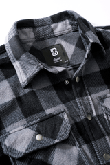 Camasa Polar Jeff Long Sleeve Black/Grey Brandit - Caldura si Mobilitate