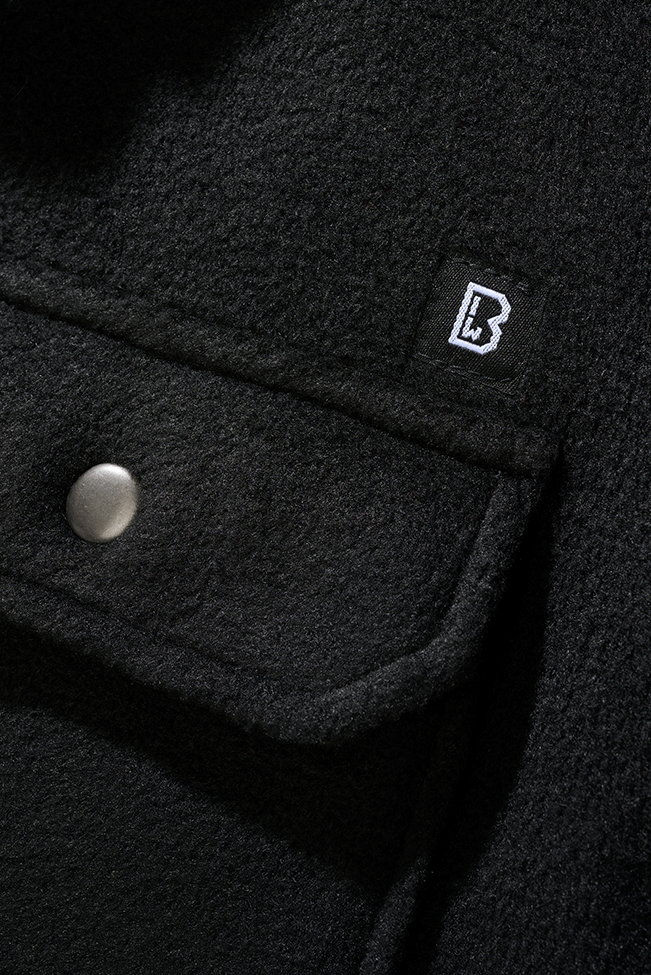 Camasa Polar Jeff Long Sleeve Negru Brandit - Caldura Optima