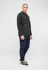 Camasa Polar Jeff Long Sleeve Negru Brandit - Caldura Optima