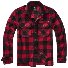 Camasa Polar Jeff Long Sleeve Red/Black Checkered Brandit - Caldura si Confort
