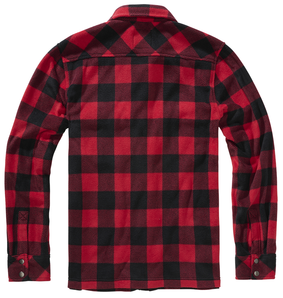 Camasa Polar Jeff Long Sleeve Red/Black Checkered Brandit - Caldura si Confort