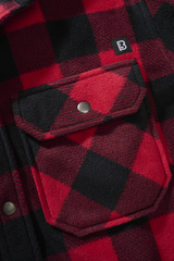Camasa Polar Jeff Long Sleeve Red/Black Checkered Brandit - Caldura si Confort