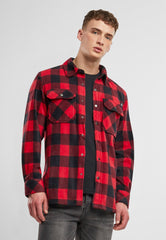 Camasa Polar Jeff Long Sleeve Red/Black Checkered Brandit - Caldura si Confort