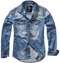 Camasa Riley Denim Long Sleeve Denim Blue Brandit - Versatilitate Zilnica