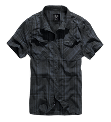 Camasa Roadstar Short Sleeve Black/Blue Checkered Brandit - Stil Versatil