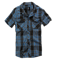 Camasa Roadstar Short Sleeve Indigo Checkered Brandit - Confort Zilnic Superior