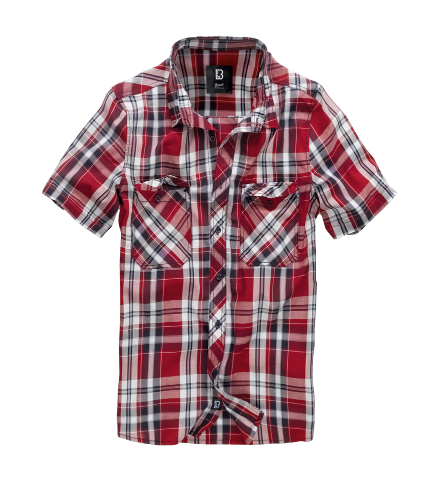 Camasa Roadstar Short Sleeve Rosu Brandit - Stil Casual Robust