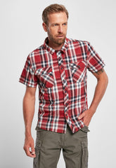 Camasa Roadstar Short Sleeve Rosu Brandit - Stil Casual Robust