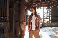 Camasa Roadstar Short Sleeve Rosu Brandit - Stil Casual Robust