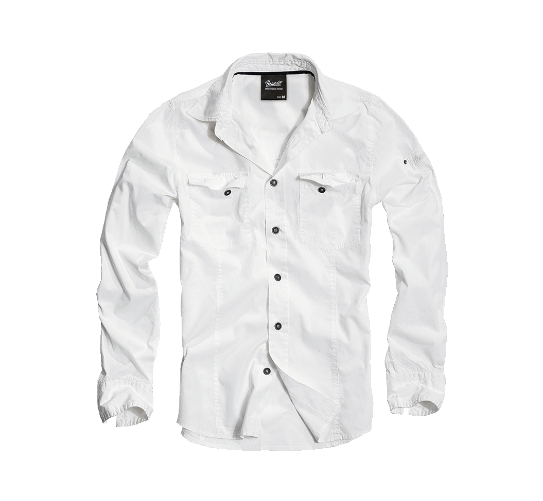 Camasa Slim Fit Long Sleeve Alb Brandit - Eleganță Tactică
