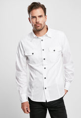 Camasa Slim Fit Long Sleeve Alb Brandit - Eleganță Tactică