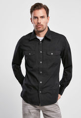 Camasa Slim Fit Long Sleeve Negru Brandit - Stil Urban Tactic